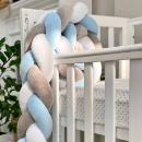 Protectie laterala patut bebe albastru-grafit (7)